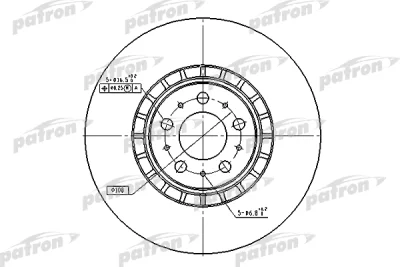 Тормозной диск PATRON PBD4340