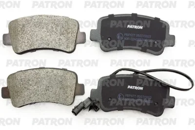 Комплект тормозных колодок, дисковый тормоз PATRON PBP077