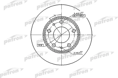 Тормозной диск PATRON PBD7300