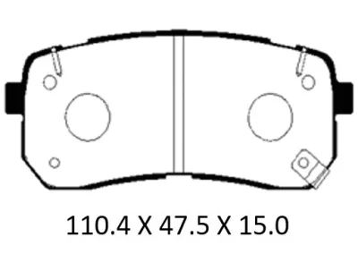 PBP019KOR PATRON Комплект тормозных колодок, дисковый тормоз