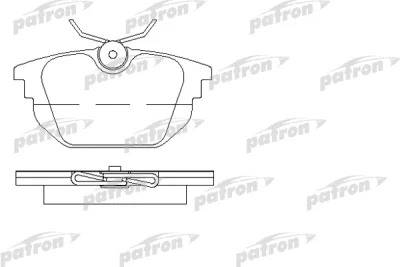 PBP1113 PATRON Комплект тормозных колодок, дисковый тормоз