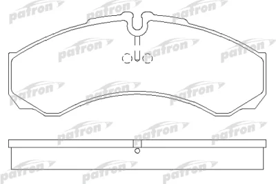 PBP1315 PATRON Комплект тормозных колодок, дисковый тормоз