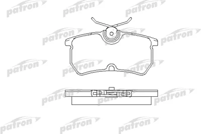 PBP1319 PATRON Комплект тормозных колодок, дисковый тормоз