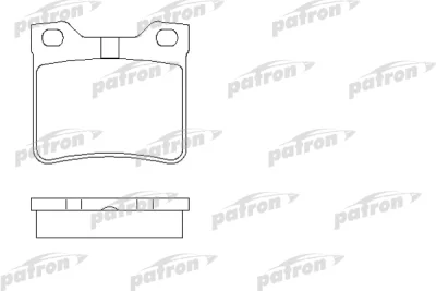 Комплект тормозных колодок, дисковый тормоз PATRON PBP1415