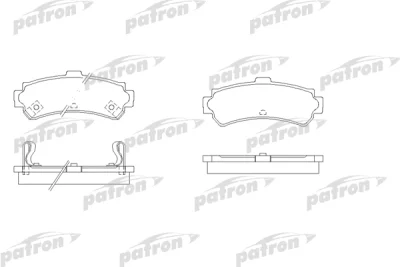 PBP1454 PATRON Комплект тормозных колодок, дисковый тормоз
