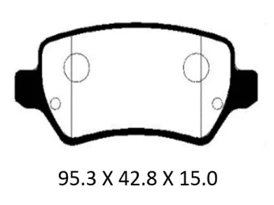Комплект тормозных колодок, дисковый тормоз PATRON PBP1521KOR