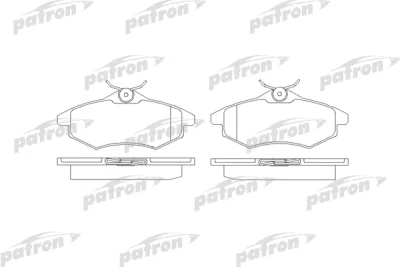 PBP1542 PATRON Комплект тормозных колодок, дисковый тормоз