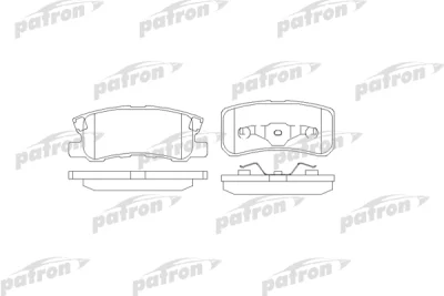 Комплект тормозных колодок, дисковый тормоз PATRON PBP1604