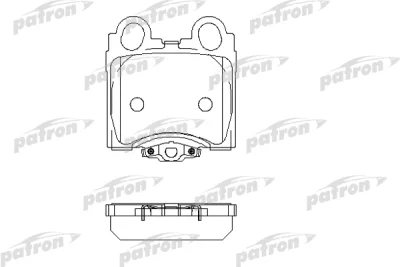 PBP1610 PATRON Комплект тормозных колодок, дисковый тормоз