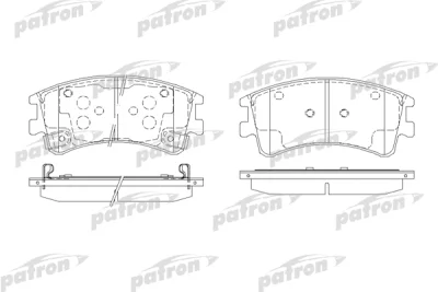 PBP1619 PATRON Комплект тормозных колодок, дисковый тормоз