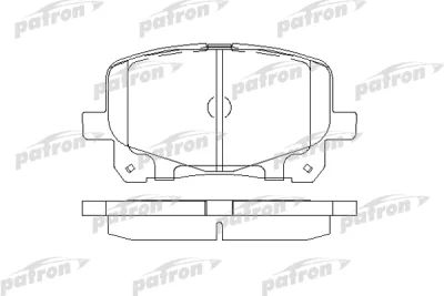 PBP1752 PATRON Комплект тормозных колодок, дисковый тормоз