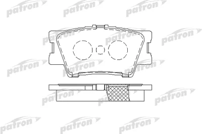 Комплект тормозных колодок, дисковый тормоз PATRON PBP1892