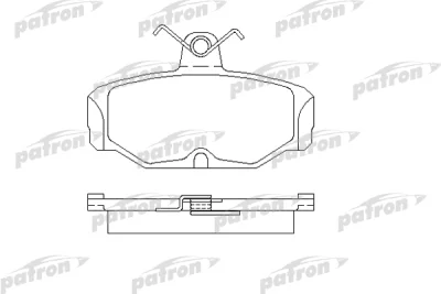 PBP398 PATRON Комплект тормозных колодок, дисковый тормоз