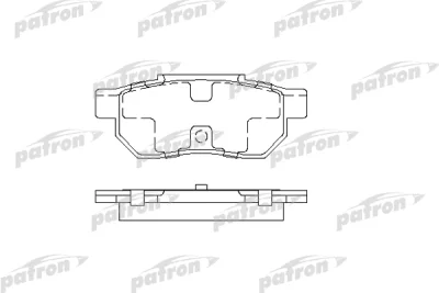 Комплект тормозных колодок, дисковый тормоз PATRON PBP472