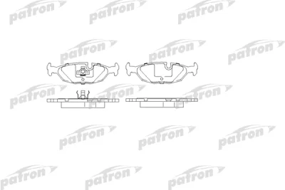 Комплект тормозных колодок, дисковый тормоз PATRON PBP562