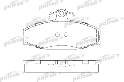 PBP610 PATRON Комплект тормозных колодок, дисковый тормоз