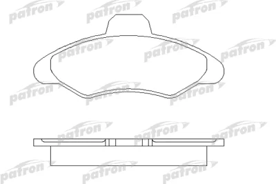 PBP617 PATRON Комплект тормозных колодок, дисковый тормоз