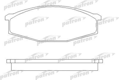 PBP643 PATRON Комплект тормозных колодок, дисковый тормоз