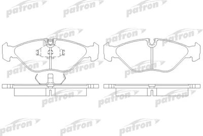 PBP670 PATRON Комплект тормозных колодок, дисковый тормоз