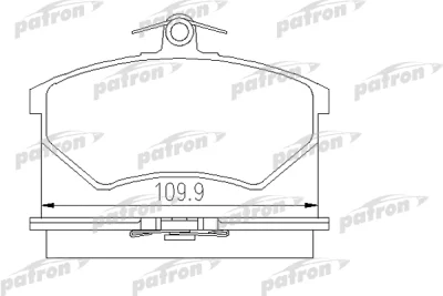 Комплект тормозных колодок, дисковый тормоз PATRON PBP774