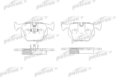 PBP857 PATRON Комплект тормозных колодок, дисковый тормоз