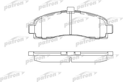 PBP859 PATRON Комплект тормозных колодок, дисковый тормоз