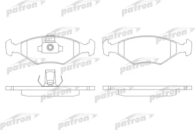 PBP896 PATRON Комплект тормозных колодок, дисковый тормоз