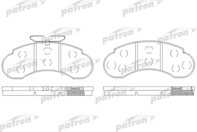 Комплект тормозных колодок, дисковый тормоз PATRON PBP941