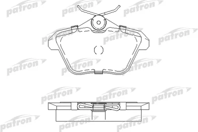 PBP995 PATRON Комплект тормозных колодок, дисковый тормоз