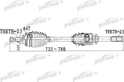 PDS0263 PATRON Приводной вал
