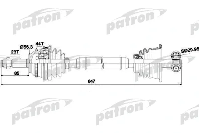 Приводной вал PATRON PDS0299