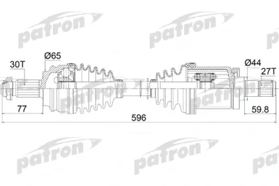 Приводной вал PATRON PDS0421