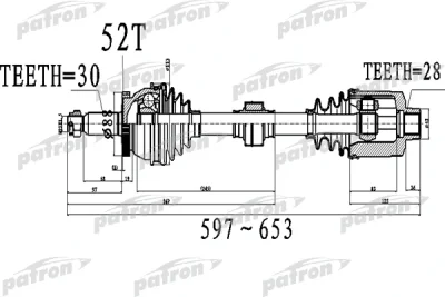 PDS0522 PATRON Приводной вал