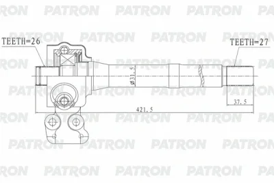 Приводной вал PATRON PDS0559