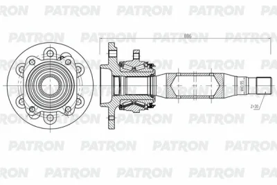 Приводной вал PATRON PDS0565