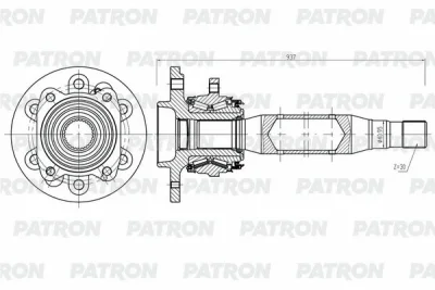 Приводной вал PATRON PDS0566