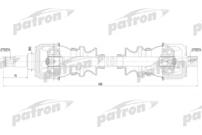 Приводной вал PATRON PDS1092