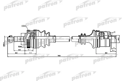 PDS1595 PATRON Приводной вал