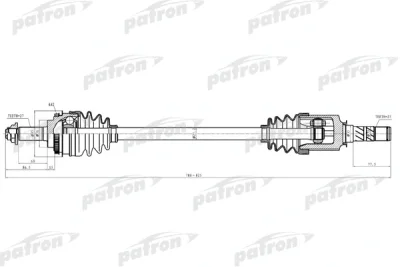 Приводной вал PATRON PDS5530