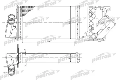 Теплообменник, отопление салона PATRON PRS2070