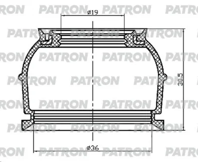 ремонтный комплект, несущие / направляющие шарниры PATRON PSE6400