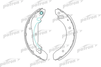 Комплект тормозных колодок PATRON PSP176