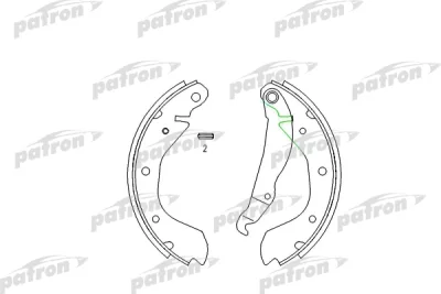 Комплект тормозных колодок PATRON PSP198