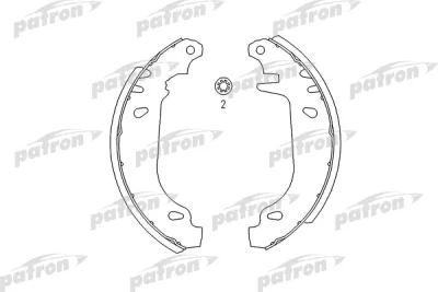 Комплект тормозных колодок PATRON PSP243