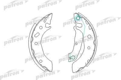 Комплект тормозных колодок PATRON PSP297
