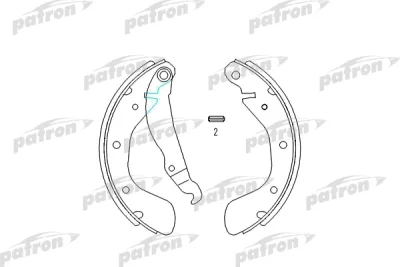 Комплект тормозных колодок PATRON PSP334
