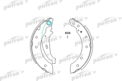 PSP519 PATRON Комплект тормозных колодок