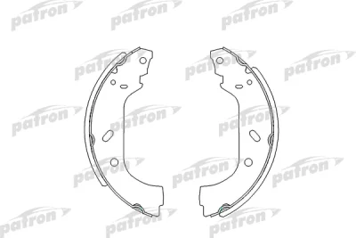 Комплект тормозных колодок PATRON PSP535
