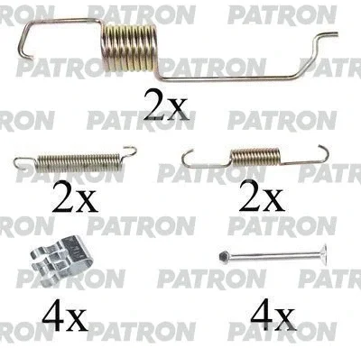 PSRK0110 PATRON Комплектующие, тормозная колодка