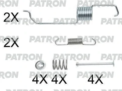 Комплектующие, тормозная колодка PATRON PSRK0152